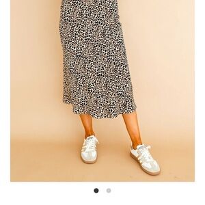 Dress Forum Leopard Print Midi‎ Skirt, Size Small, New With Tags